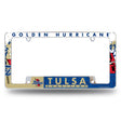 NCAA Tulsa Golden Hurricane All Over Chrome Frame Fan Gear NCAA Tulsa Golden Hurricane