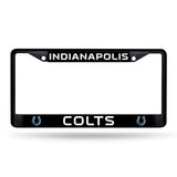 NFL Indianapolis Colts Black Chrome License Plate Frame Fan Gear NFL Indianapolis Colts