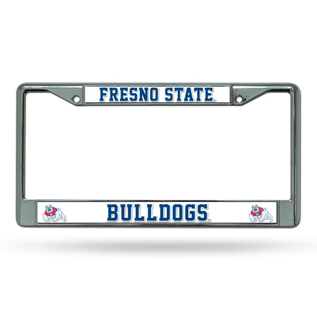 NCAA Fresno State Bulldogs Chrome License Plate Frame Fan Gear NCAA Fresno State Bulldogs