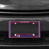 Rico Industries NHL  Colorado Avalanche Classic 12" x 6" Chrome License Plate Frame-1