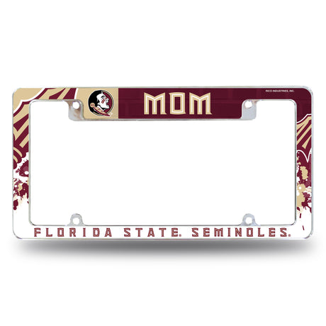 NCAA Florida State Seminoles All Over Chrome Frame Fan Gear NCAA Florida State Seminoles