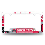 NCAA Ohio State Buckeyes All Over Chrome Frame Fan Gear NCAA Ohio State Buckeyes