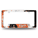 NHL Philadelphia Flyers All Over Chrome Frame Fan Gear NHL Philadelphia Flyers