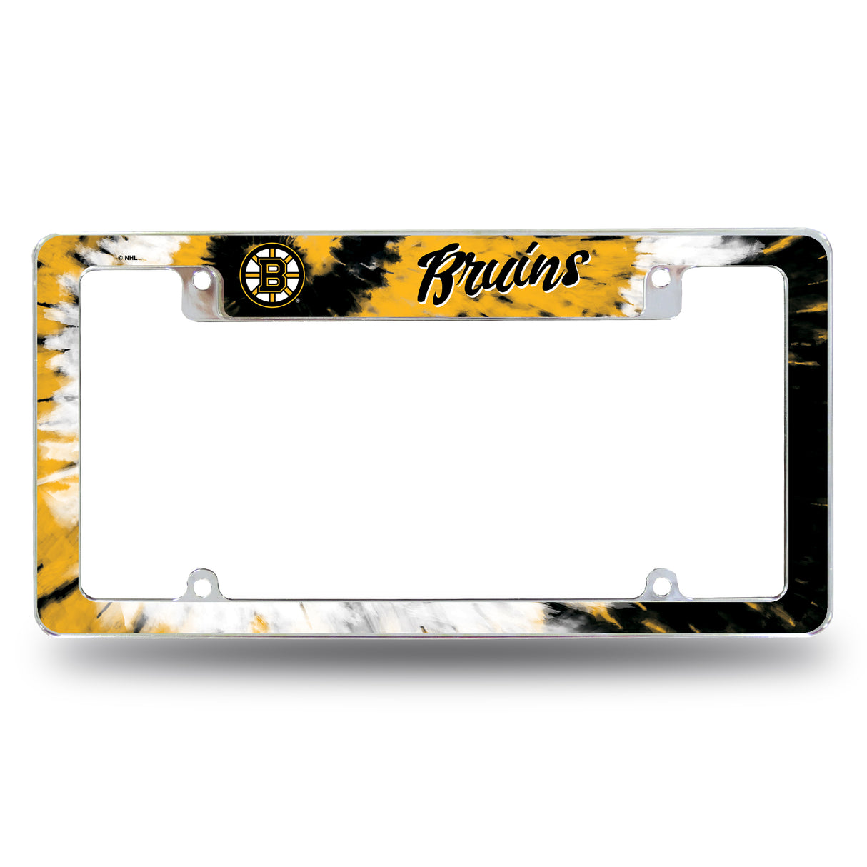 NHL Boston Bruins All Over Chrome Frame Fan Gear NHL Boston Bruins