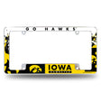 NCAA Iowa Hawkeyes All Over Chrome Frame Fan Gear NCAA Iowa Hawkeyes