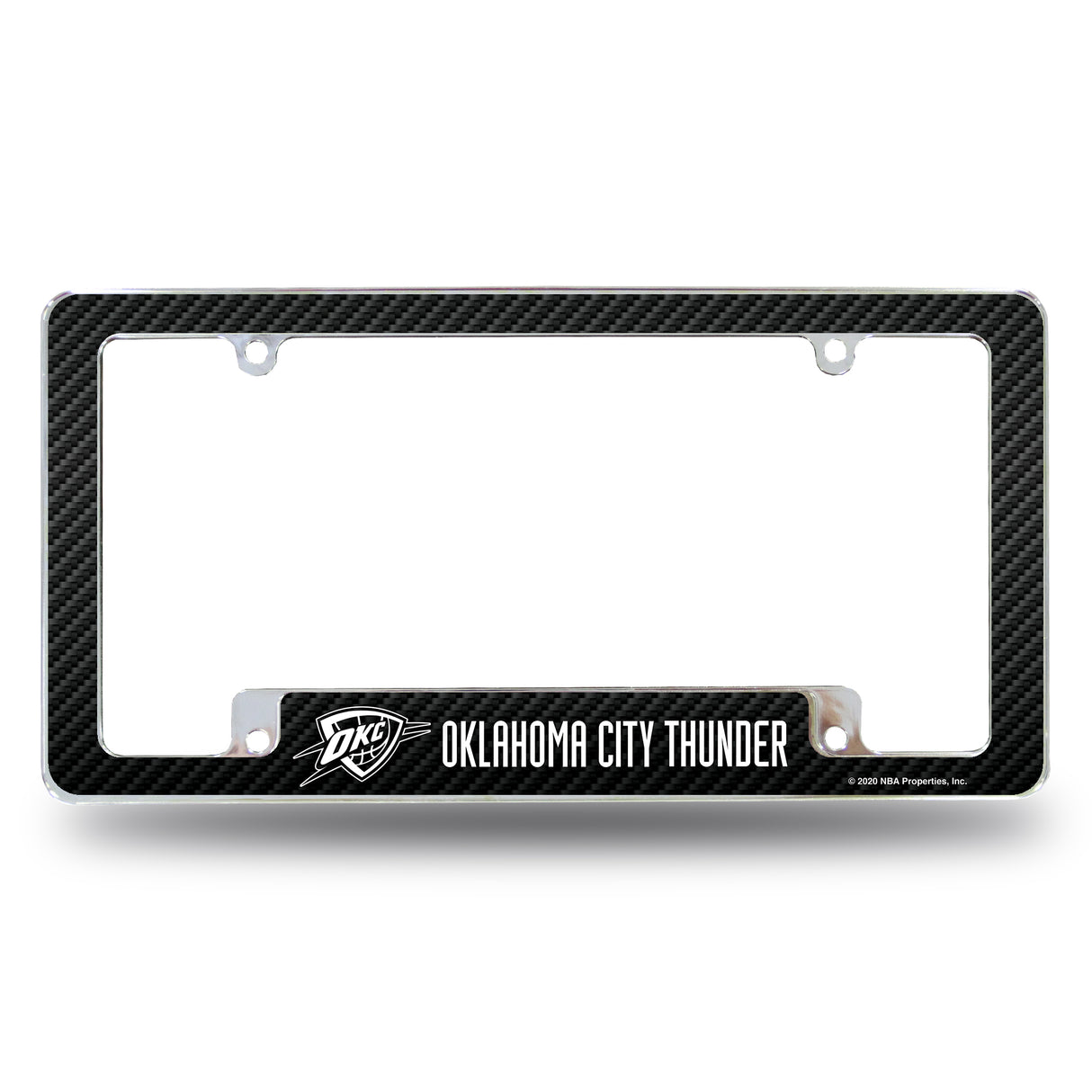 NBA Oklahoma City Thunder All Over Chrome Frame Fan Gear NBA Oklahoma City Thunder