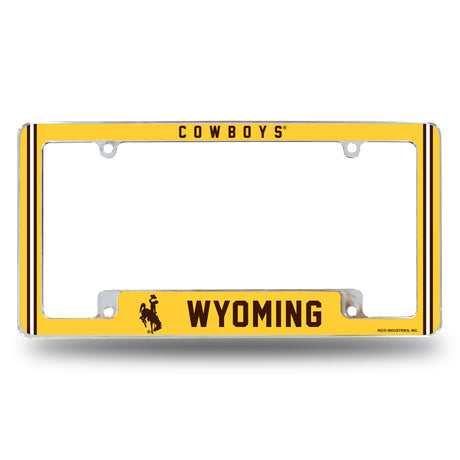 NCAA Wyoming Cowboys All Over Chrome Frame Fan Gear NCAA Wyoming Cowboys