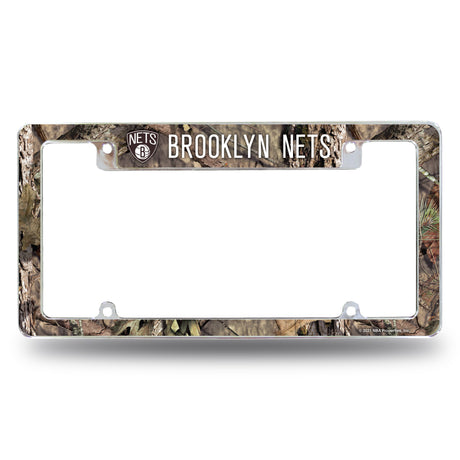 NBA Brooklyn Nets All Over Chrome Frame Fan Gear NBA Brooklyn Nets