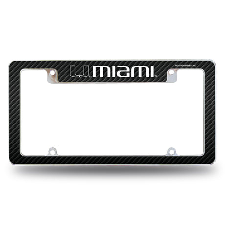 NCAA Miami Hurricanes - The U All Over Chrome Frame Fan Gear NCAA Miami Hurricanes