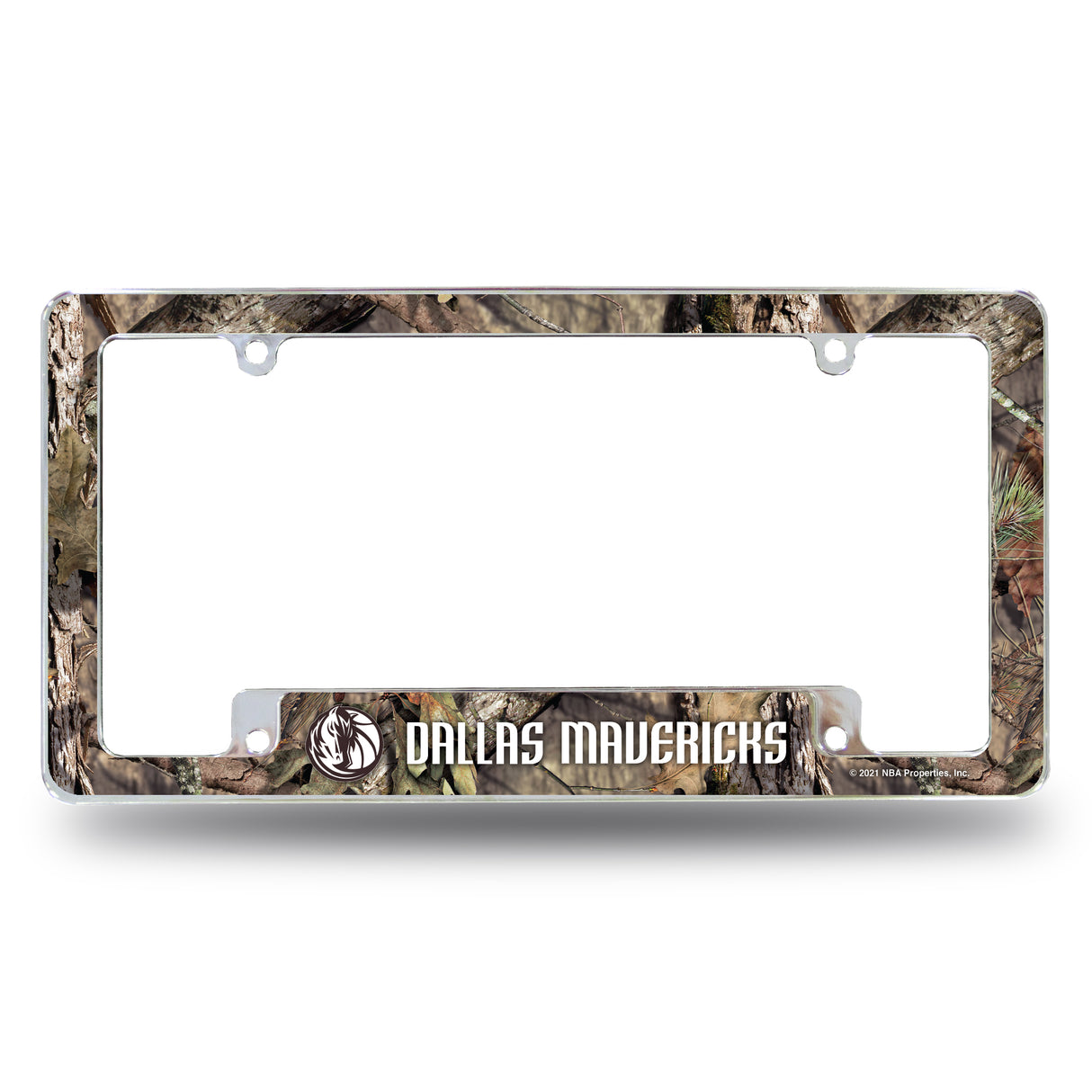 NBA Dallas Mavericks All Over Chrome Frame Fan Gear NBA Dallas Mavericks
