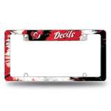 NHL New Jersey Devils All Over Chrome Frame Fan Gear NHL New Jersey Devils