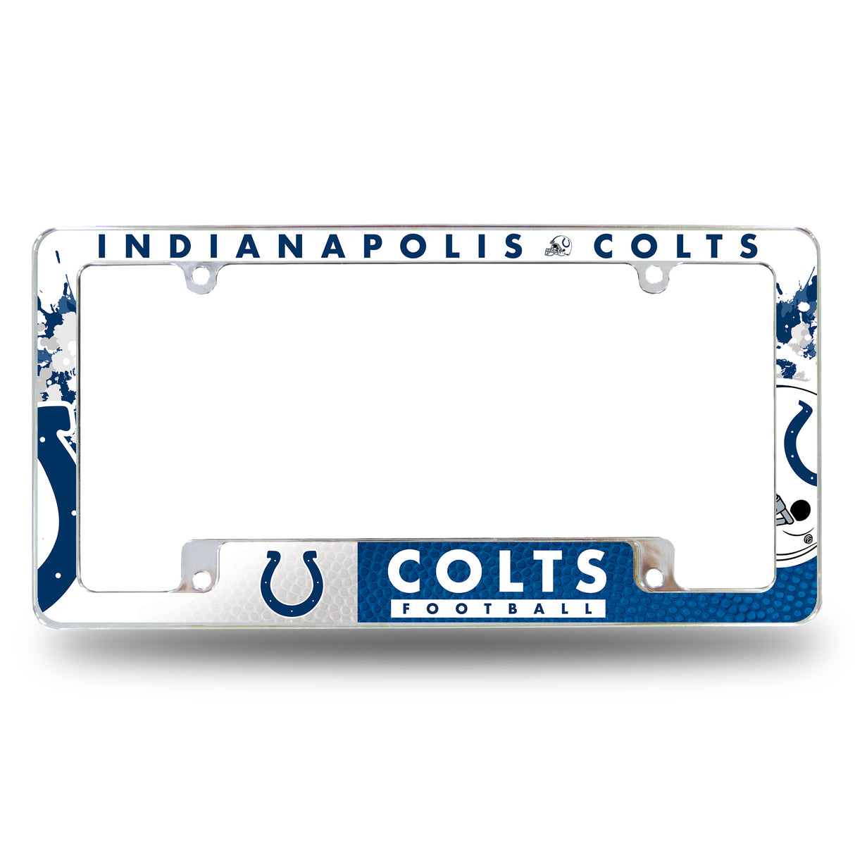 NFL Indianapolis Colts All Over Chrome Frame Fan Gear NFL Indianapolis Colts