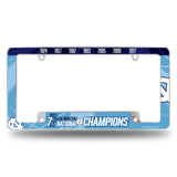 NCAA North Carolina Tar Heels All Over Chrome Frame Fan Gear NCAA North Carolina Tar Heels