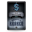 NHL Seattle Kraken Large Metal Sign Fan Gear NHL Seattle Kraken