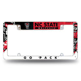 NCAA North Carolina State Wolfpack All Over Chrome Frame Fan Gear NCAA North Carolina State Wolfpack