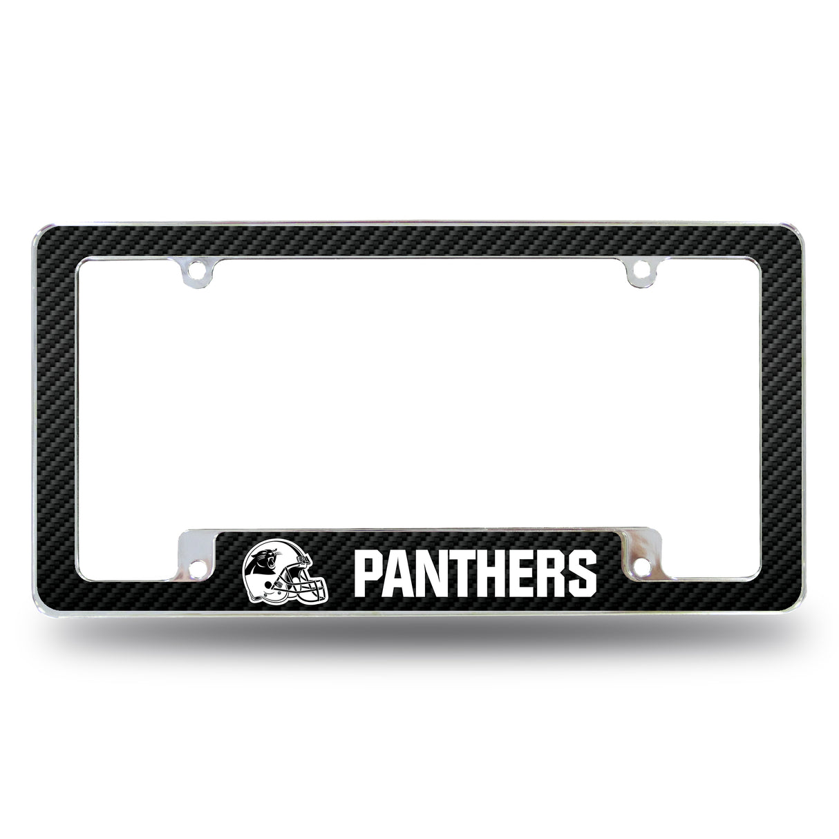 NFL Carolina Panthers All Over Chrome Frame Fan Gear NFL Carolina Panthers