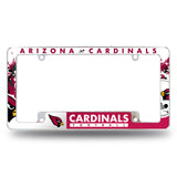 NFL Arizona Cardinals All Over Chrome Frame Fan Gear NFL Arizona Cardinals