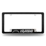 NFL Los Angeles Chargers All Over Chrome Frame Fan Gear NFL Los Angeles Chargers