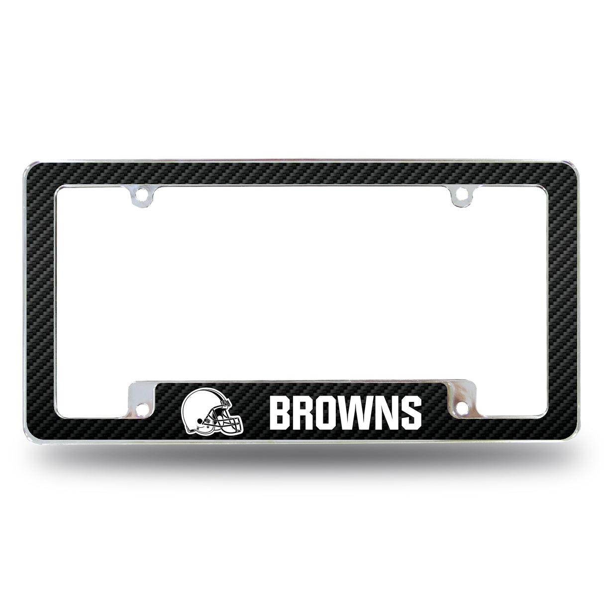 NFL Cleveland Browns All Over Chrome Frame Fan Gear NFL Cleveland Browns