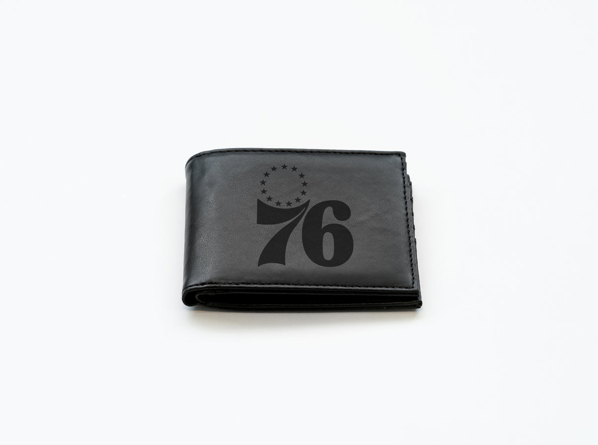 NBA Philadelphia 76ers Laser Engraved Bill-Fold Fan Gear NBA Philadelphia 76ers