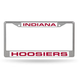 NCAA Indiana Hoosiers Laser Cut Chrome License Plate Frame Fan Gear NCAA Indiana Hoosiers
