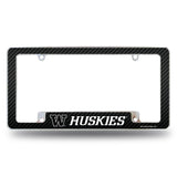 NCAA Washington Huskies All Over Chrome Frame Fan Gear NCAA Washington Huskies