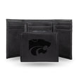 NCAA Kansas State Wildcats - KSU Laser Engraved Tri-Fold Wallet Fan Gear NCAA Kansas State Wildcats