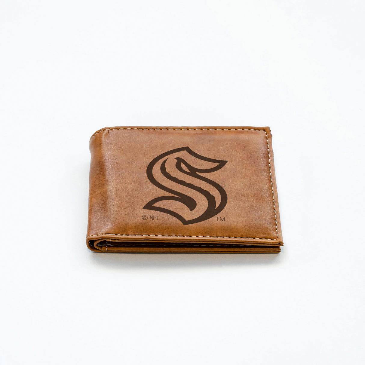 NHL Seattle Kraken Laser Engraved Billfold Fan Gear NHL Seattle Kraken