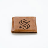 NHL Seattle Kraken Laser Engraved Billfold Fan Gear NHL Seattle Kraken