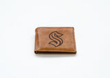 NHL Seattle Kraken Laser Engraved Billfold Fan Gear NHL Seattle Kraken
