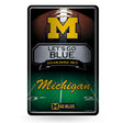 NCAA Michigan Wolverines Large Metal Sign Fan Gear NCAA Michigan Wolverines