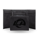 NFL Los Angeles Rams Laser Engraved Trifold Wallet Fan Gear NFL Los Angeles Rams