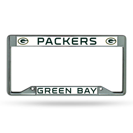 NFL Green Bay Packers Chrome License Plate Frame Fan Gear NFL Green Bay Packers