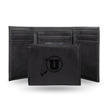 NCAA Utah Utes Laser Engraved Tri-Fold Wallet Fan Gear NCAA Utah Utes
