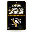 NHL Pittsburgh Penguins Large Metal Sign Fan Gear NHL Pittsburgh Penguins