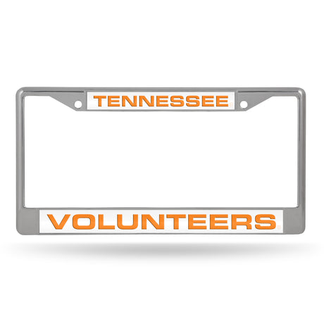 NCAA Tennessee Volunteers Laser Cut Chrome License Plate Frame Fan Gear NCAA Tennessee Volunteers