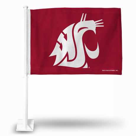 NCAA Washington State Cougars - WSU Car Flag Fan Gear NCAA Washington State Cougars