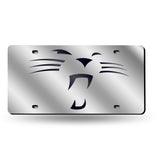 NFL Carolina Panthers Laser Cut Silver License Plate Tag Fan Gear NFL Carolina Panthers