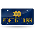 NCAA Notre Dame Fighting Irish - ND Laser Cut Automobile Tag Fan Gear NCAA Notre Dame Fighting Irish