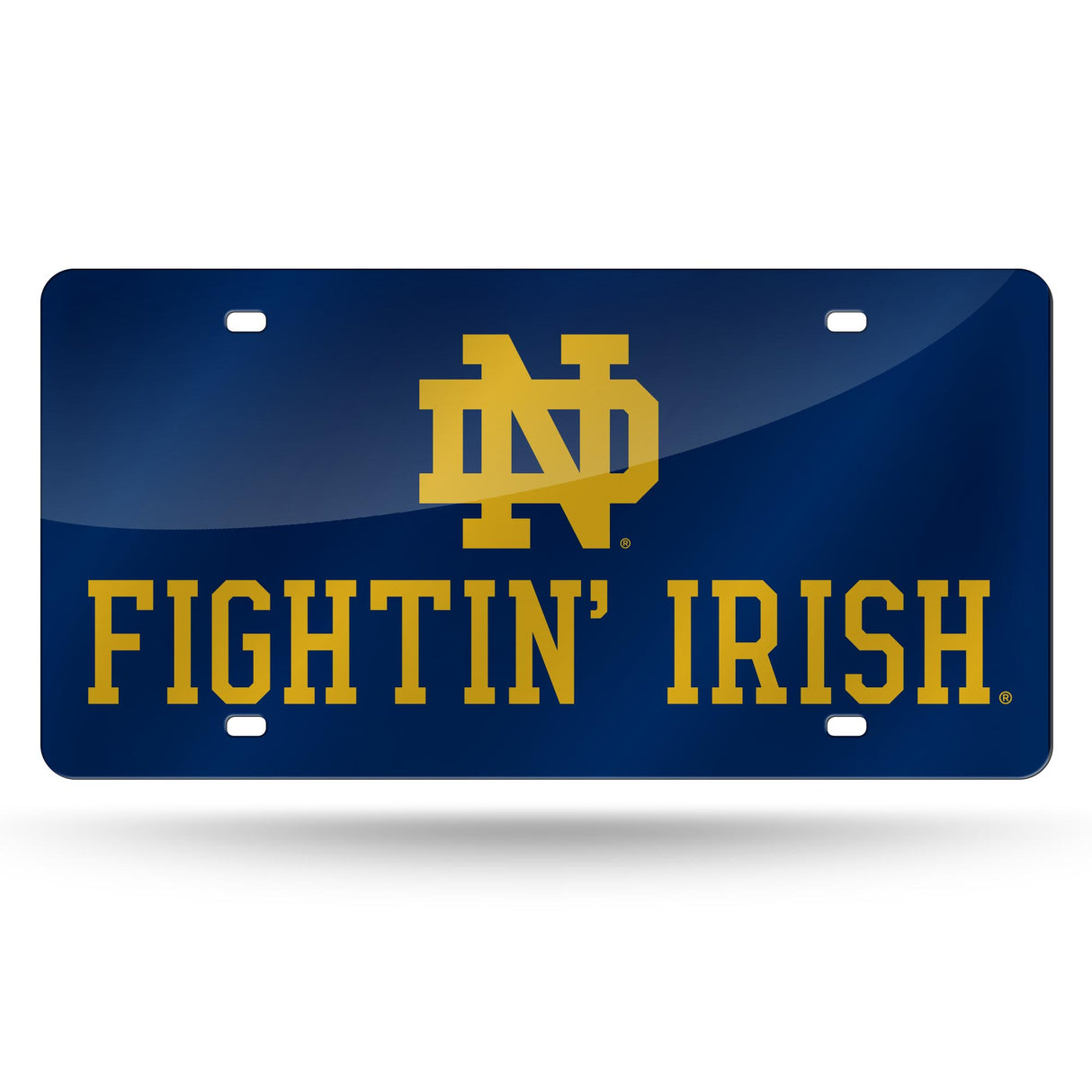NCAA Notre Dame Fighting Irish - ND Laser Cut Automobile Tag Fan Gear NCAA Notre Dame Fighting Irish