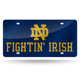 NCAA Notre Dame Fighting Irish - ND Laser Cut Automobile Tag Fan Gear NCAA Notre Dame Fighting Irish