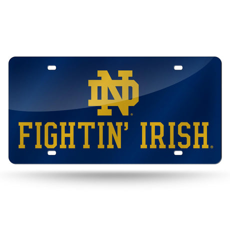 NCAA Notre Dame Fighting Irish - ND Laser Cut Automobile Tag Fan Gear NCAA Notre Dame Fighting Irish