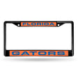 NCAA Florida Gators Laser Cut Black Chrome License Plate Frame Fan Gear NCAA Florida Gators
