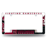NCAA South Carolina Gamecocks All Over Chrome Frame Fan Gear NCAA South Carolina Gamecocks