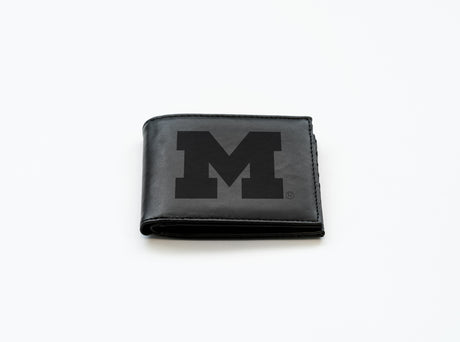 NCAA Michigan Wolverines Laser Engraved Bill-Fold Fan Gear NCAA Michigan Wolverines