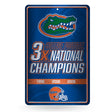 NCAA Florida Gators Large Metal Sign Fan Gear NCAA Florida Gators