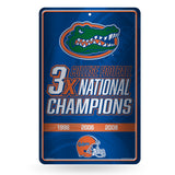 NCAA Florida Gators Large Metal Sign Fan Gear NCAA Florida Gators