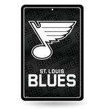 NHL St. Louis Blues Large Metal Sign Fan Gear NHL St. Louis Blues