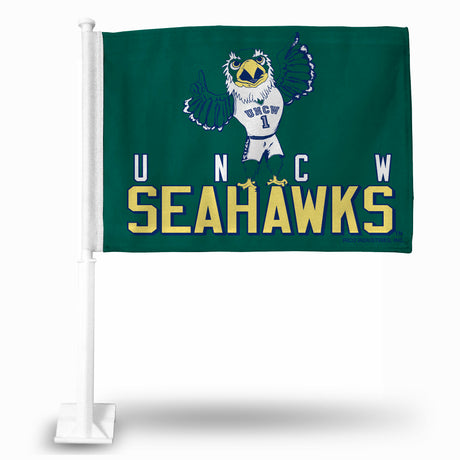 NCAA North Carolina-Wilmington Seahawks Car Flag Fan Gear NCAA North Carolina-Wilmington Seahawks
