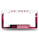 NCAA Arkansas Razorbacks All Over Chrome Frame Fan Gear NCAA Arkansas Razorbacks